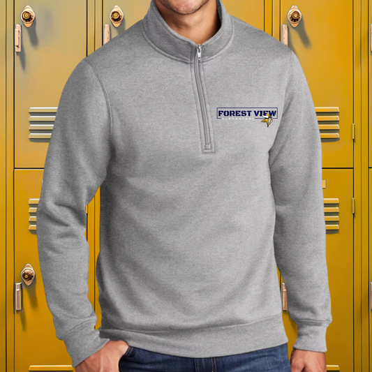 Forest View Elementary ADULT 1/4-Zip Pullover Sweatshirt