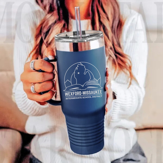 Wexford Missaukee ISD 40 oz Tumbler w/Lid - NAVY
