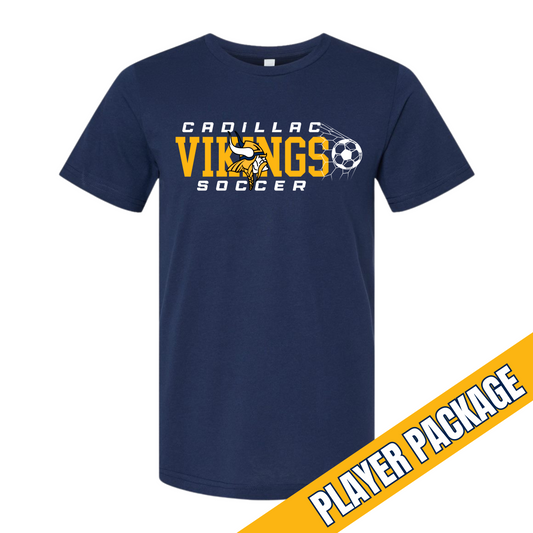 Cadillac Vikings Boys Soccer ADULT T-Shirt - PLAYER PACKAGE PRICING