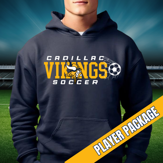 Cadillac Vikings Boys Soccer ADULT Hoodie - PLAYER PACKAGE PRICING