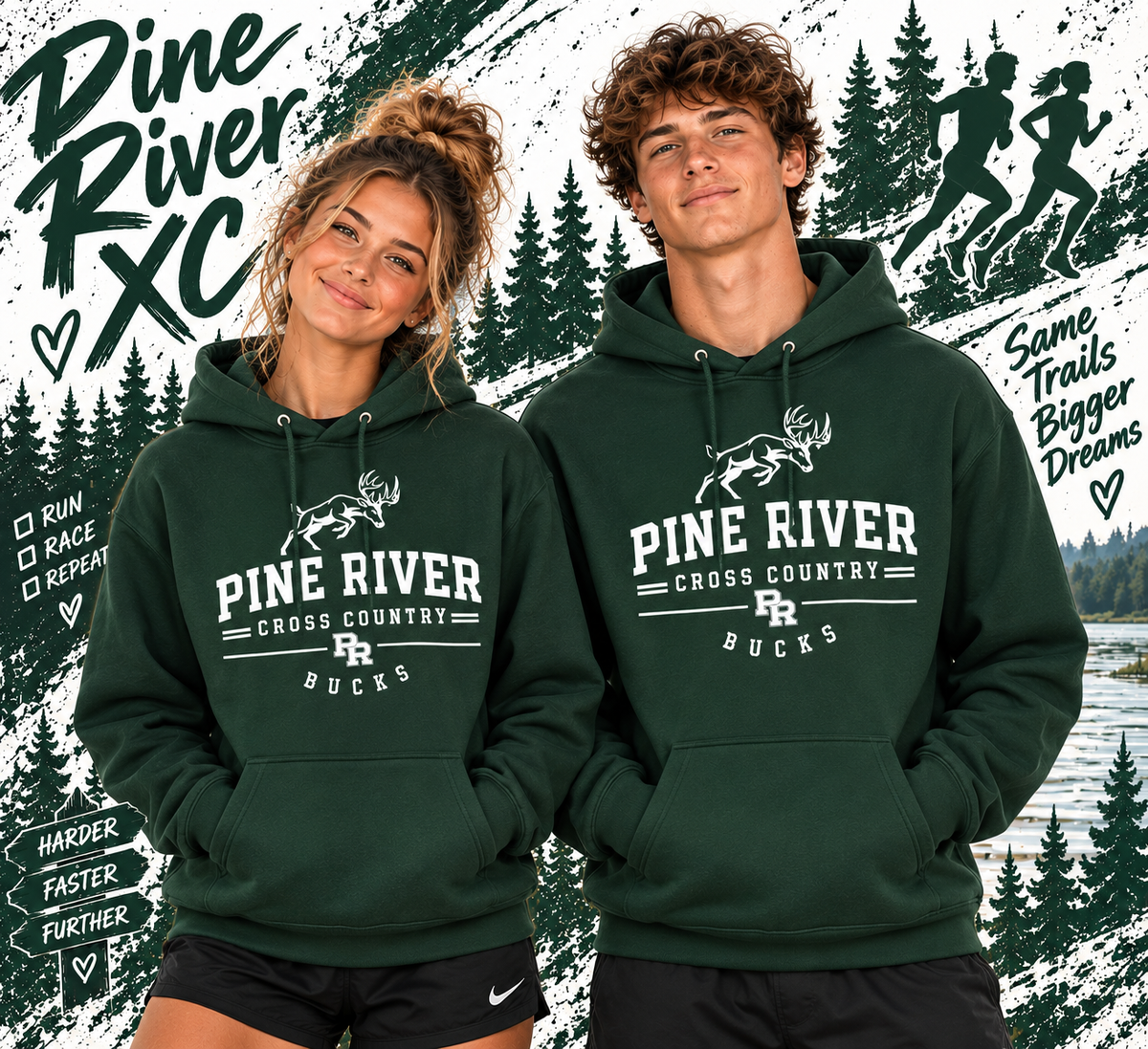 Pine River Cross Country UNISEX Hoodie