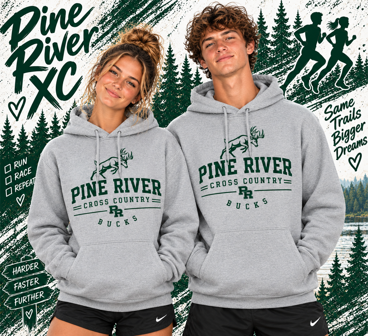 Pine River Cross Country UNISEX Hoodie