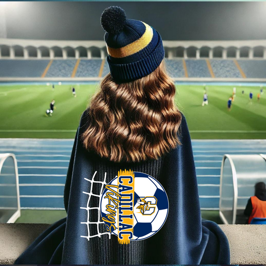 Game Day Soccer Fleece Sweatshirt Blanket