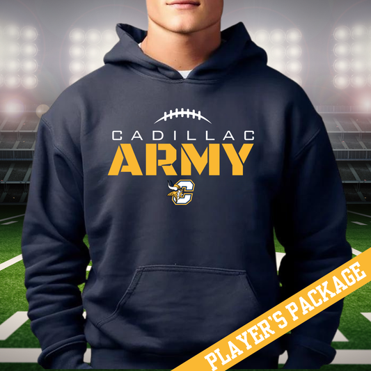 Cadillac ARMY Vikings Football Warm-Ups PLAYER PACKAGE - Complete Set (PLAYER PRICING)