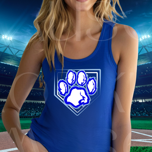 Great Lakes Cougars Baseball ADULT Racerback Tank Top