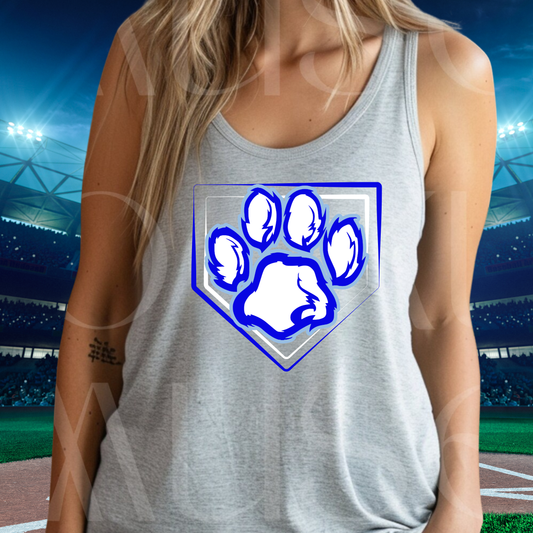 Great Lakes Cougars Baseball ADULT Racerback Tank Top