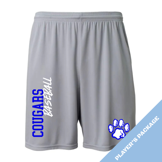 Great Lakes Cougars Baseball DRI-FIT Cooling Performance Shorts w/ Pockets - PLAYER PRICING