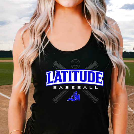 Latitude 44 Lakers Baseball ADULT Racerback Tank Top