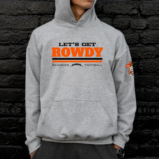 Let's Get ROWDY Manton Rangers Football Unisex YOUTH Hoodie