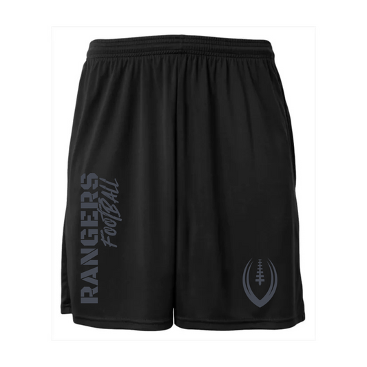 Manton Rangers BLACKOUT Football Dri-Fit Cooling Performance Shorts w/ Pockets