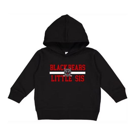 Black Bears Little Sis TODDLER Hoodie