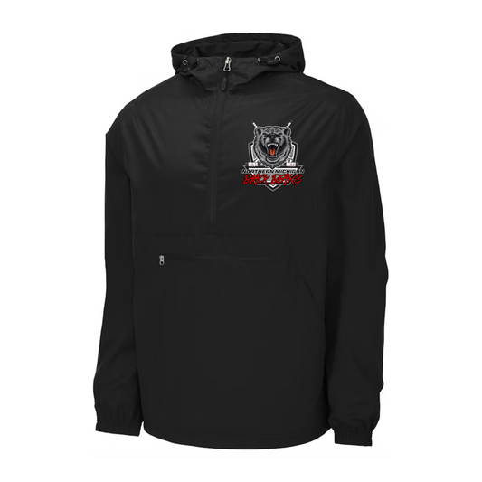 Black Bears Hockey Light-weight Windbreaker Rain Gear - BLACK