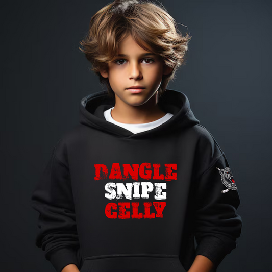 Dangle Snipe Celly Black Bears Hockey YOUTH Hoodie