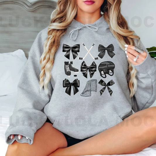 Coquette Black Bears Hockey ADULT Hoodie