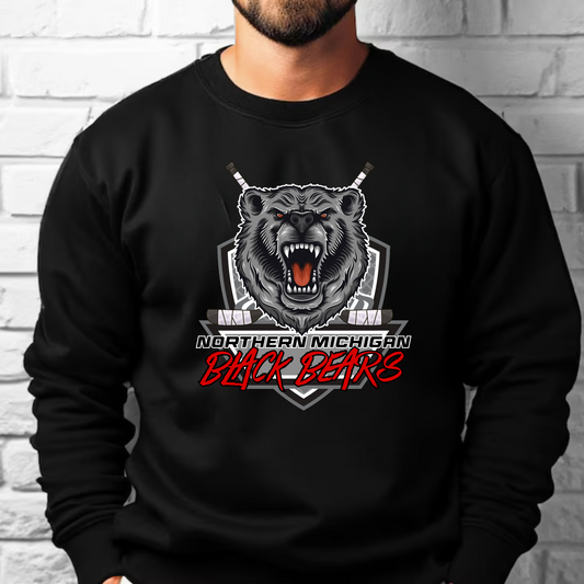 Northern Michigan Black Bears Hockey ADULT Crewneck Sweatshirt