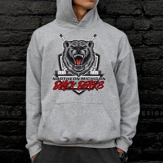 Northern Michigan Black Bears Hockey YOUTH Hoodie
