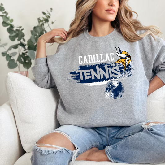 Cadillac Vikings Tennis ADULT Crewneck Sweatshirt