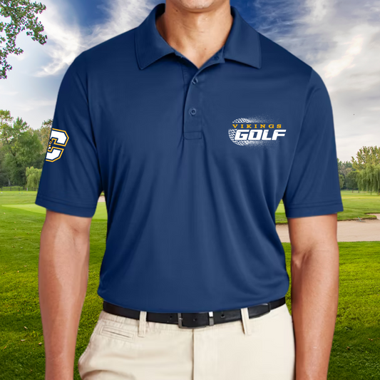 Cadillac Vikings Golf Dri-Fit Performance Polo