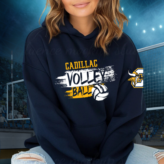 Cadillac Volleyball ADULT Hoodie