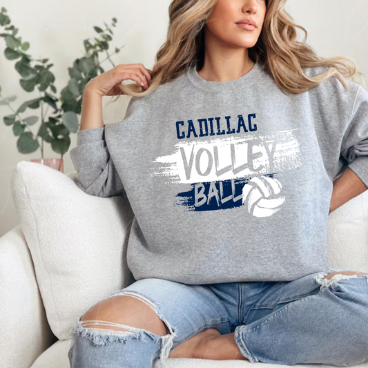 Cadillac Volleyball ADULT Crewneck Sweatshirt