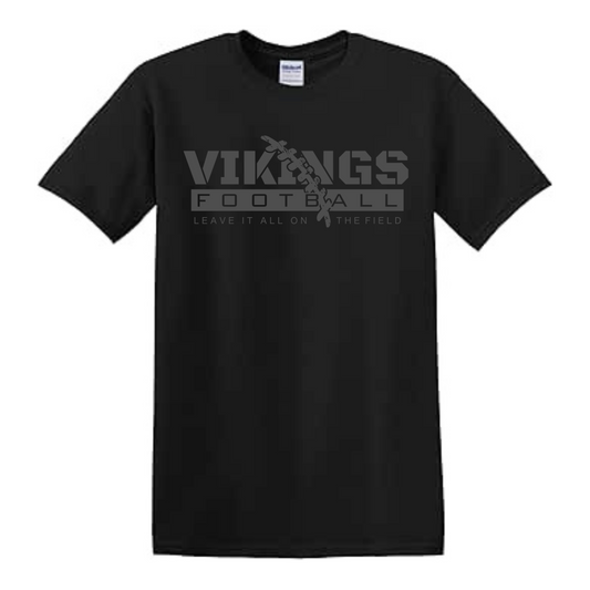 BLACKOUT EDITION Cadillac Football COTTON T-Shirt