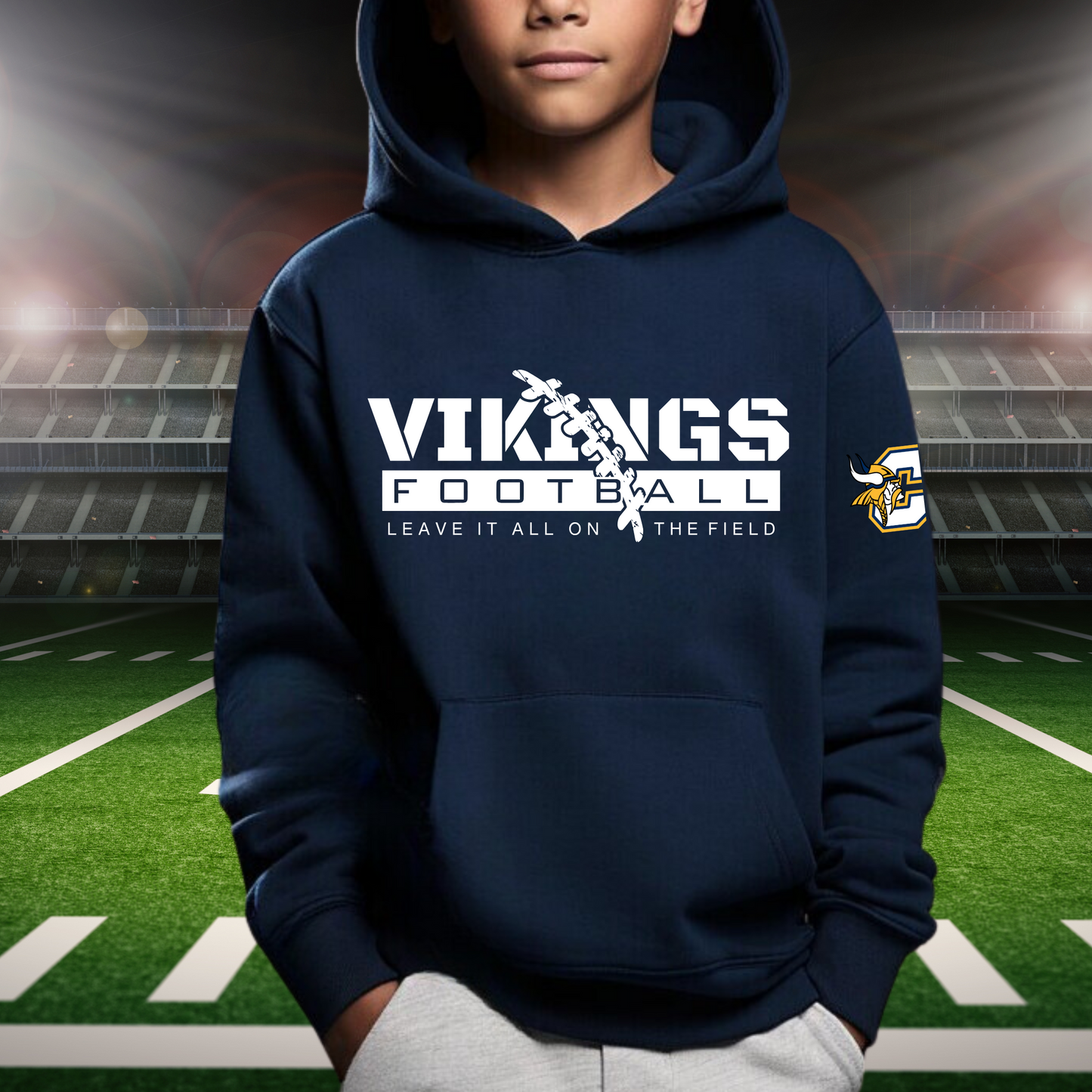Cadillac Football YOUTH Hoodie