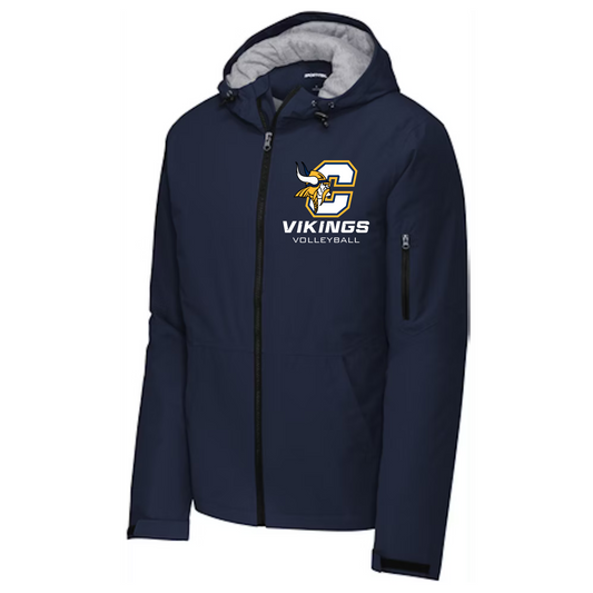 Cadillac Vikings Volleyball Waterproof Insulated Jacket - NAVY