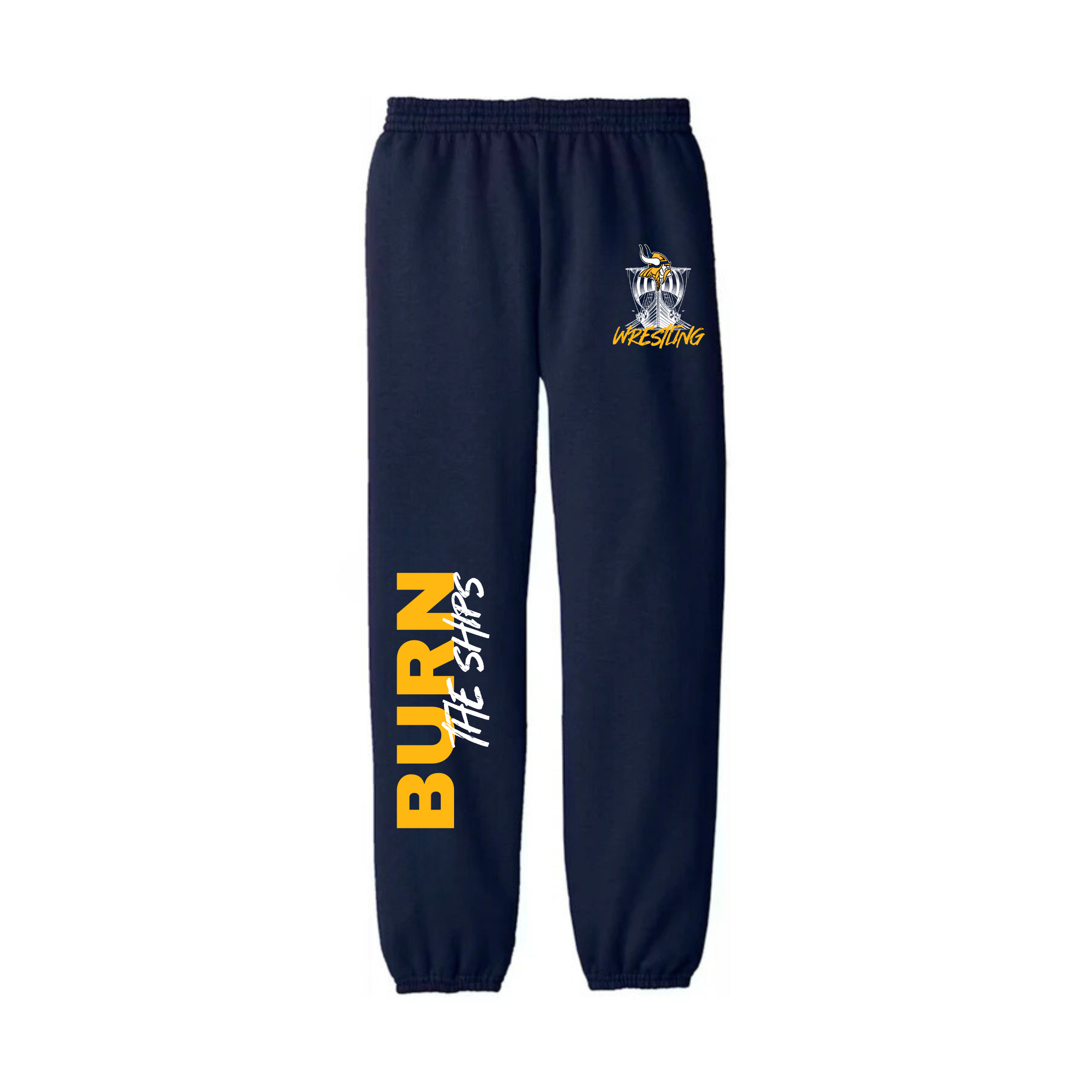 Burn the Ships Vikings Wrestling Sweatpants – Cadillac Lake Lures