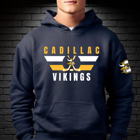 Cadillac Vikings Hockey ADULT Hoodie