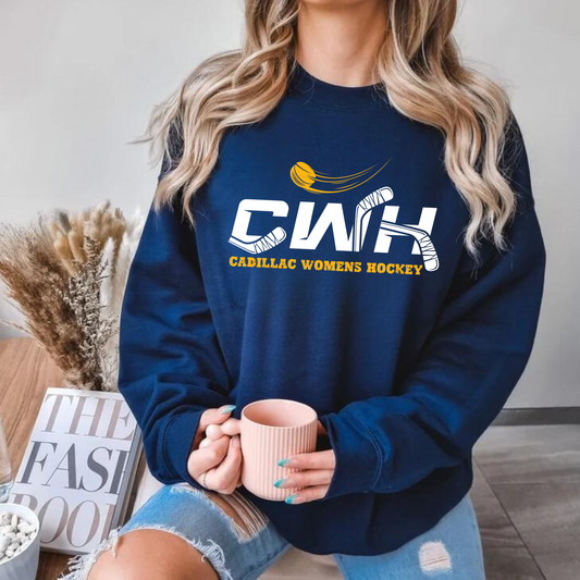 CWL Cadillac Women's Hockey ADULT Crewneck Sweatshirt