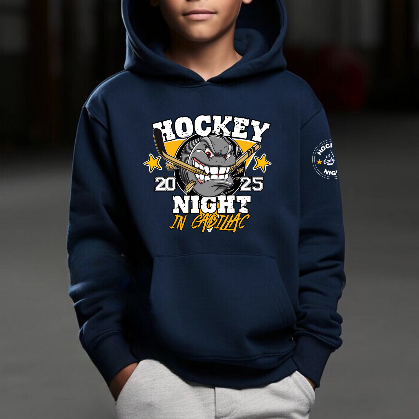 2025 HOCKEY NIGHT IN CADILLAC Tournament Sweatshirts