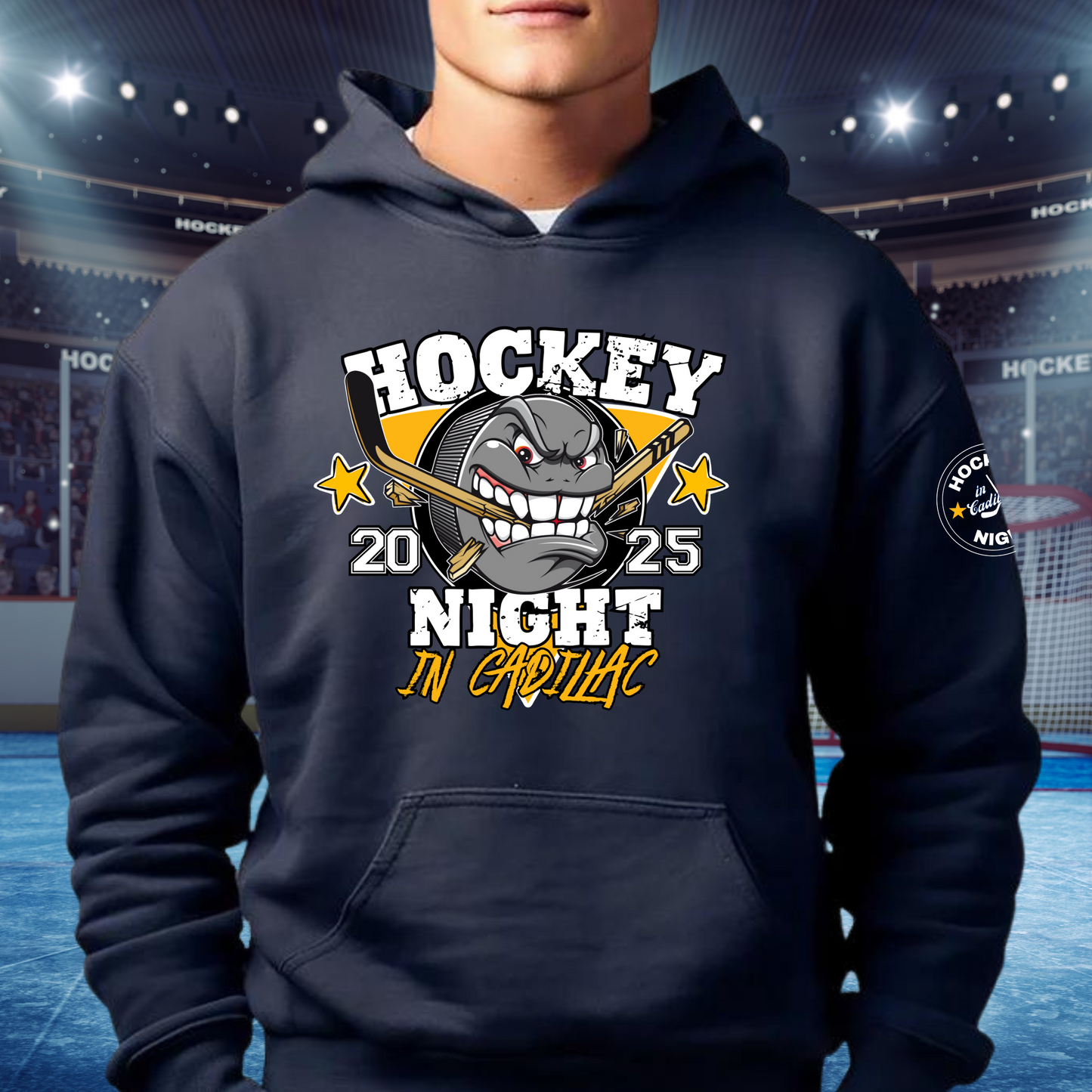 2025 HOCKEY NIGHT IN CADILLAC Tournament Sweatshirts