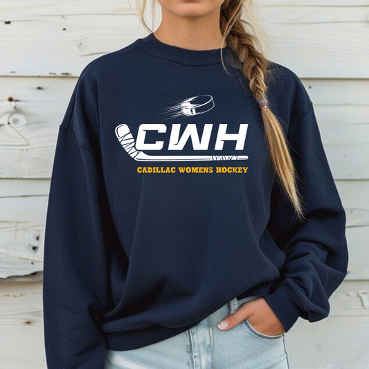 CWL Cadillac Women's Hockey ADULT Crewneck Sweatshirt