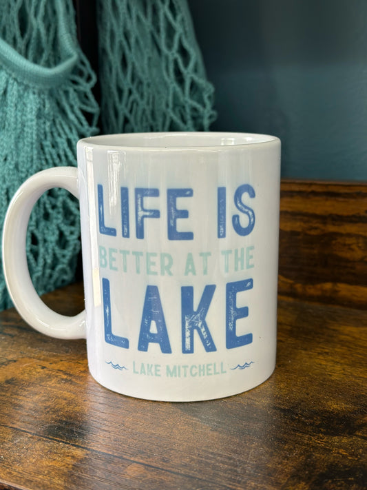 Life is Better at the Lake | Lake Mitchell 11 oz Coffee Mug
