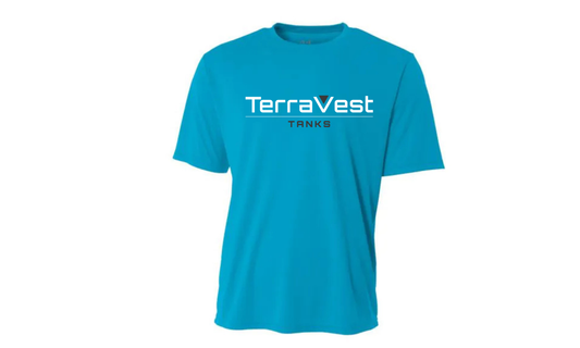 TerraVest Tanks DRI-FIT Cooling Performance T-Shirt - ELECTRIC BLUE