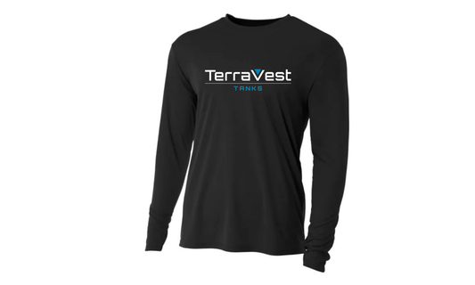 TerraVest Tanks DRI-FIT Cooling Performance LONG-SLEEVE T-Shirt - BLACK