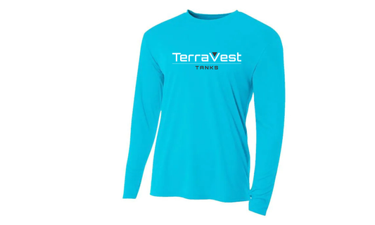 TerraVest Tanks DRI-FIT Cooling Performance LONG-SLEEVE T-Shirt - ELECTRIC BLUE