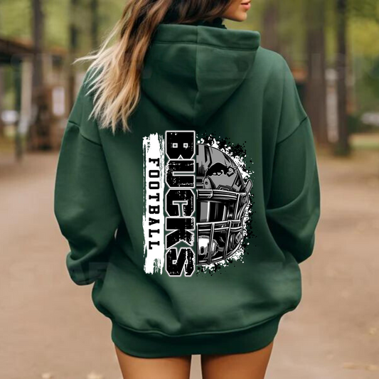 Pine River Bucks Football Adult Hoodie