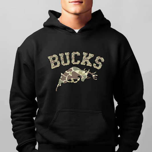 Pine River Bucks Camo Adult Hoodie