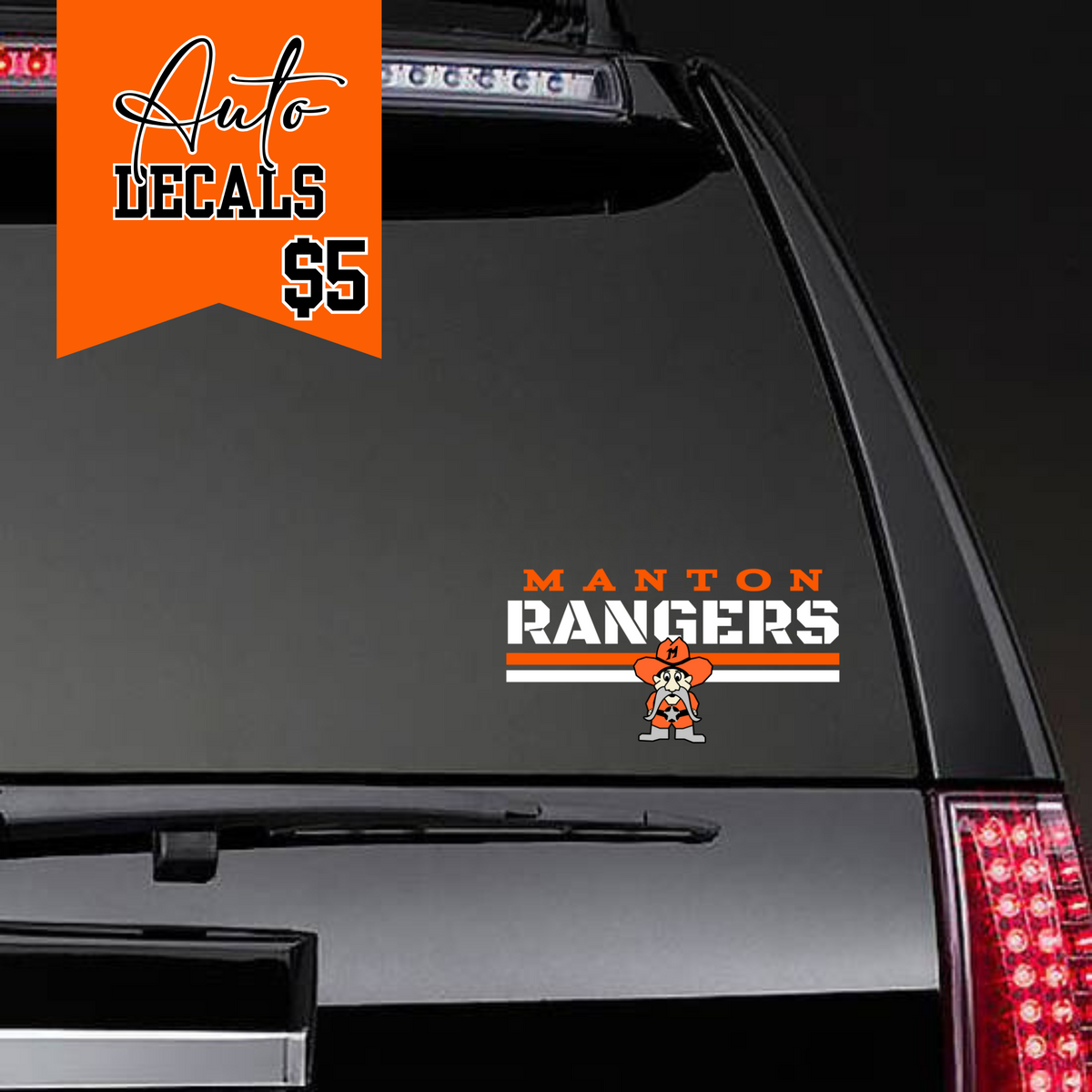 Manton Rangers Svg Manton Rangers Auto Decal – Cadillac Lake Lures