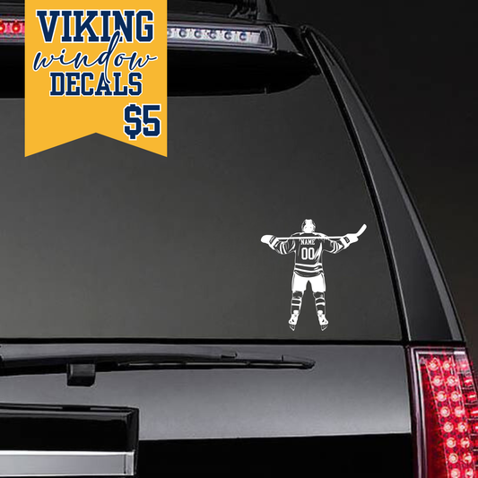 Personalized Cadillac Vikings Hockey Auto Decal