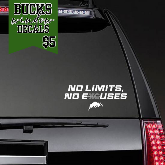 Pine River Cross Country NO LIMITS NO EXCUSES Auto Decal